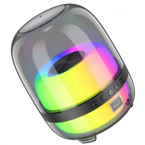 Bluetooth Колонка Hoco BS58 Crystal colorful luminous Black