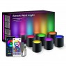 Настінна LED лампа RGB Intelligent wall lamp 6 pcs with Bluetooth European plug with app