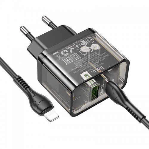 МЗП Hoco N34 Dazzling PD20W+QC3.0 + Type-C to Lightning