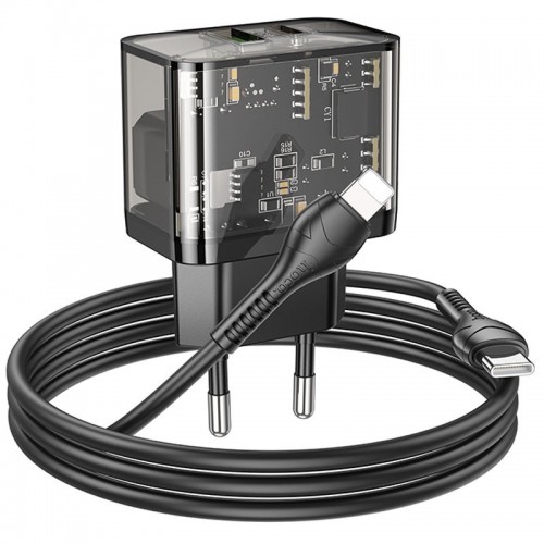 МЗП Hoco N34 Dazzling PD20W+QC3.0 + Type-C to Lightning