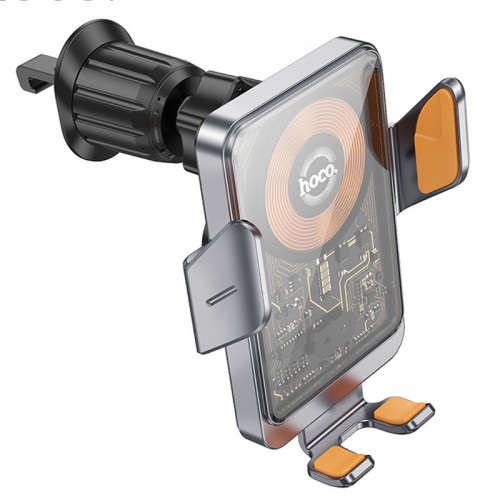 Автодержатель с БЗУ Hoco HW7 Transparent Discovery Edition (air outlet)