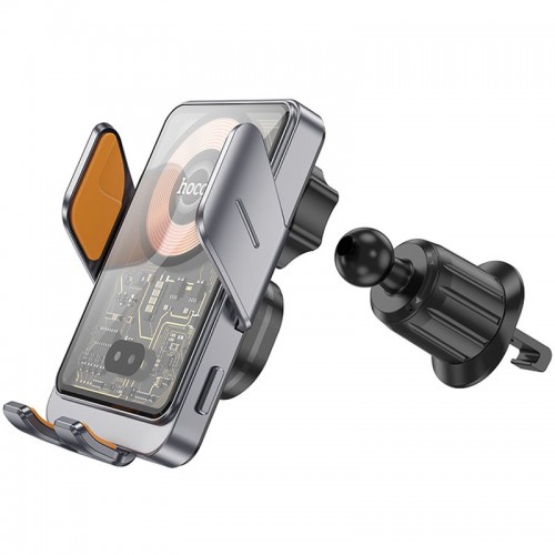 Автодержатель с БЗУ Hoco HW7 Transparent Discovery Edition (air outlet)