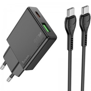 СЗУ Hoco N38 Delgado PD20W+QC3.0 + Type-C to Type-C