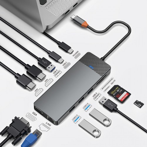 Переходник HUB WIWU Linker Series 12 in 1 Pro