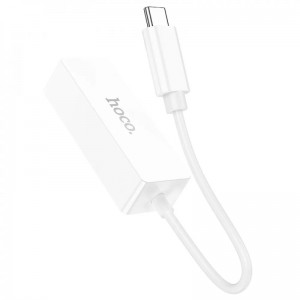 Переходник Hoco UA22 Acquire USB ethernet adapter (100 Mbps)