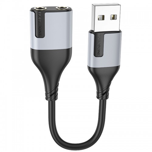 Переходник Borofone BV19 Creator 2in1 USB to 3.5mm