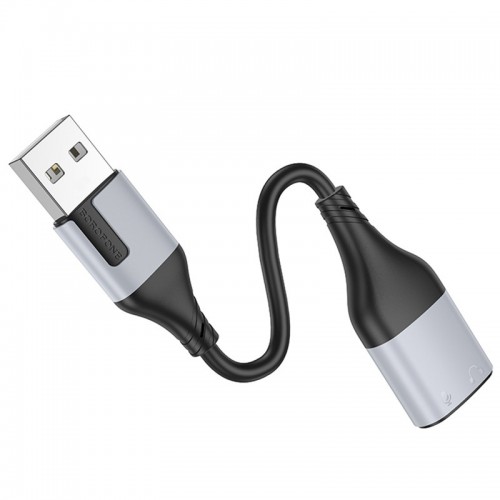 Переходник Borofone BV19 Creator 2in1 USB to 3.5mm
