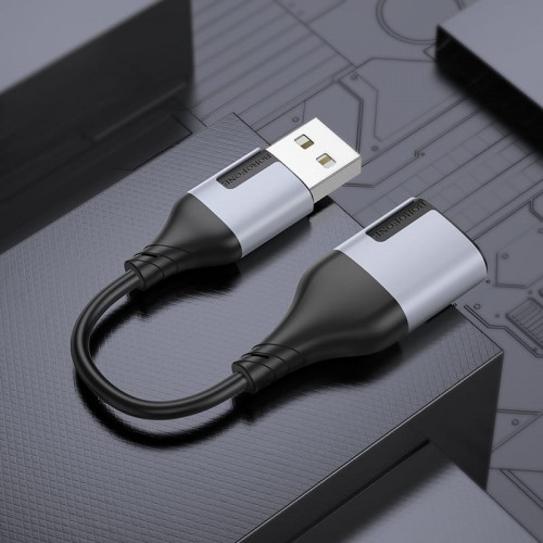 Переходник Borofone BV19 Creator 2in1 USB to 3.5mm