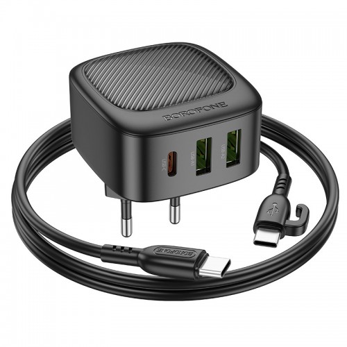 МЗП Borofone BAS23A Lucky PD30W (1C2A) + Type-C to Type-C