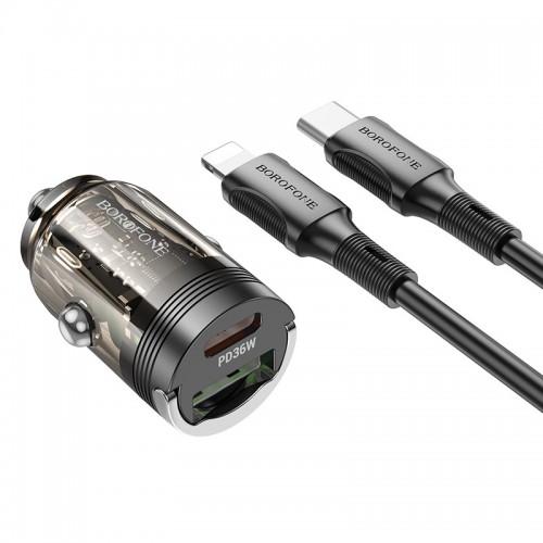 АЗУ Borofone BZ29A Talented PD36W+QC3.0 (1C1A) + Type-C to Lightning