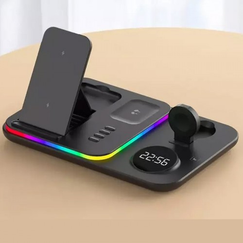 БЗУ + часы A82 4in1 black