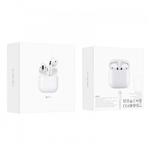 Беспроводные TWS наушники BOROFONE BW34 White