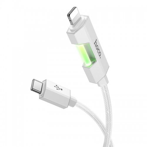 Дата кабель Hoco U123 Regent colorful 27W Type-C to Lightning (1.2m)