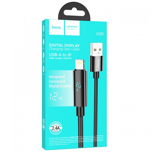 Дата кабель Hoco U125 Benefit 2.4A USB to Lightning (1.2m)