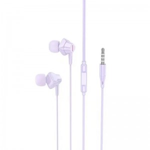Стерео Наушники Hoco M113 Landy universal (3.5mm/1.2m) Violet