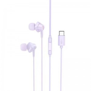 Стерео Наушники Hoco M113 Landy universal (Type-C/1.2m) Violet