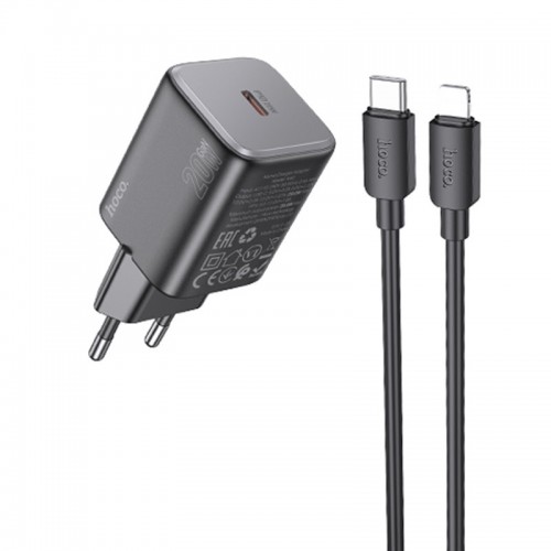 СЗУ Hoco N40 Mighty 1C PD20W + Type to Lightning