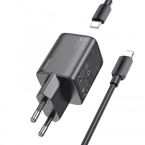 СЗУ Hoco N40 Mighty 1C PD20W + Type to Lightning