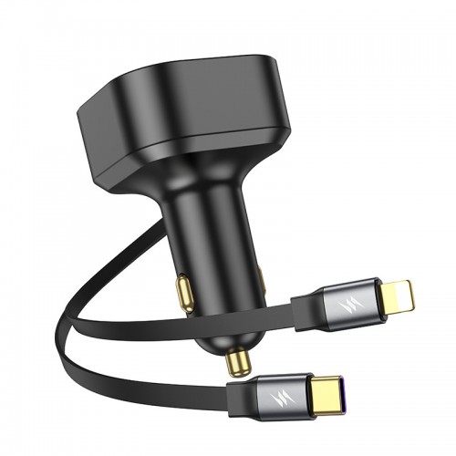 АЗУ Hoco NZ13 Clever PD30W with telescopic cable Type-C to Lightning