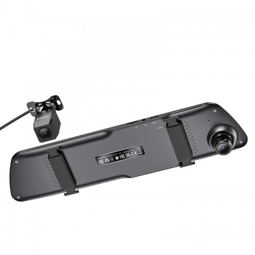 Видеорегистратор Hoco DV4 Dual channel с экраном 4.5-дюйма и камерой заднего вида