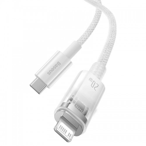 Дата кабель Baseus Explorer Type-C to Lightning 20W with Smart Temperature Control (1m) (CATS01020)