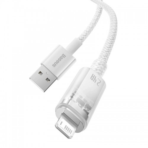 Дата кабель Baseus Explorer USB to Lightning 2.4A with Smart Temperature Control (1m) (CATS01000)