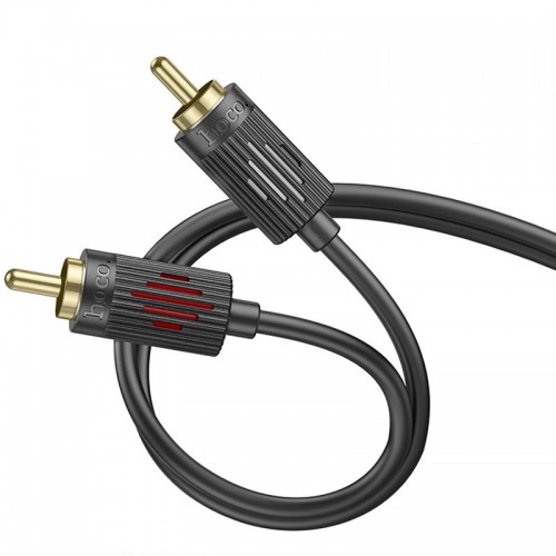 Кабель аудіо Hoco UPA29 2 RCA to 2 RCA red and white double lotus (1.5m)