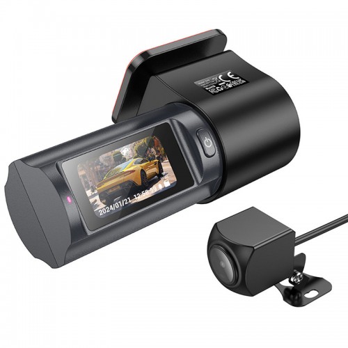 Видеорегистратор Hoco DV8 2K display hidden driving recorder (with rear camera)