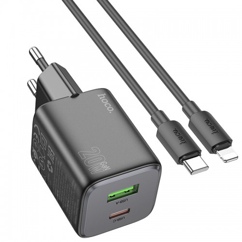 МЗП Hoco N41 Almighty PD20W+QC3.0 + Type-C to Lightning