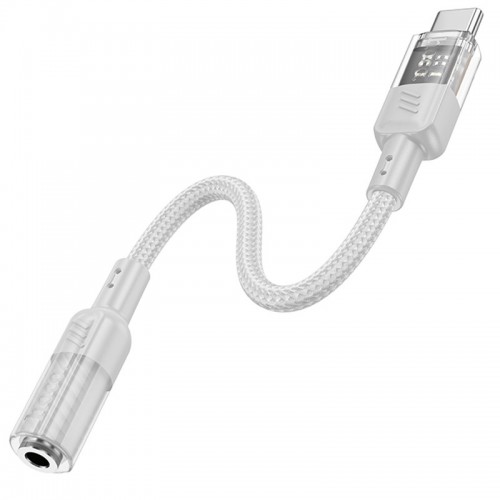 Переходник Aux Hoco LS37 Spirit transparent external sound card Type-C to 3.5mm