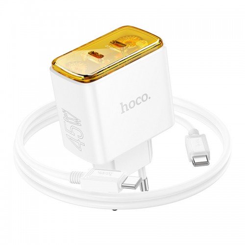 МЗП Hoco CS43A Smart PD45W (2C) + Type-C to Type-C
