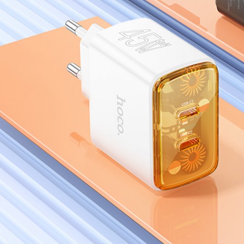 МЗП Hoco CS43A Smart PD45W (2C) + Type-C to Type-C