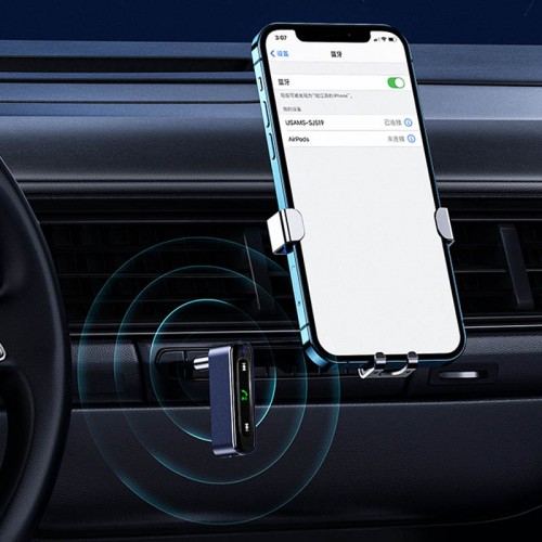 Bluetooth ресивер Usams US-SJ519 3.5DC Mini Car Wireless Audio Receiver BT5.0