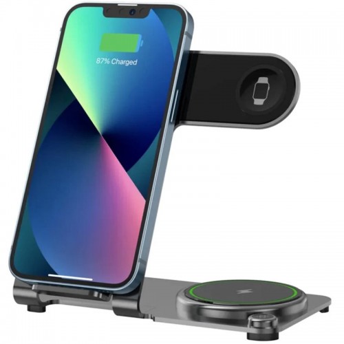 БЗП WIWU Wi-W005 3 in 1 wireless charger Black
