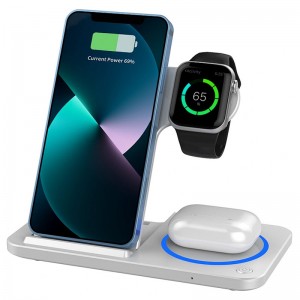 БЗУ WIWU Wi-W020 3 in 1 Wireless Charger White
