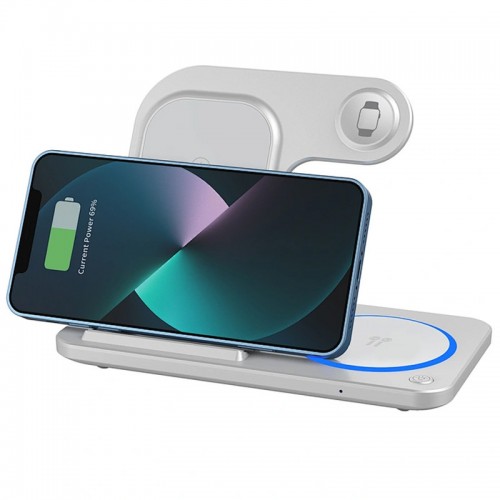 БЗУ WIWU Wi-W020 3 in 1 Wireless Charger White