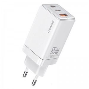 СЗУ Usams US-CC180 65W ACC 3 Ports GaN Sandru series