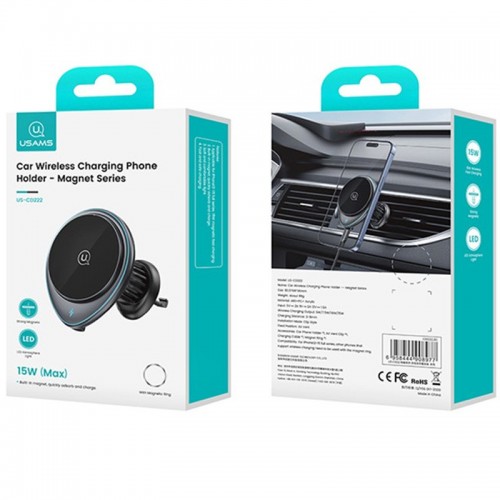 Автодержатель с БЗУ Usams US-CD222 JC Series 5W/7.5W/10W/15W