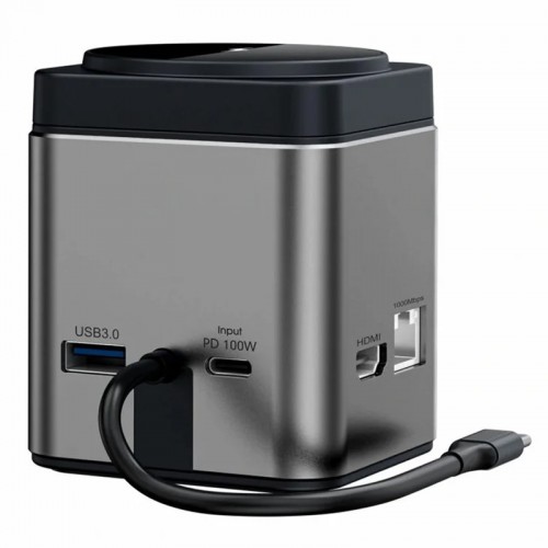 БЗУ + HUB WIWU Wi-W025 Cub 9in1 USB-C Grey