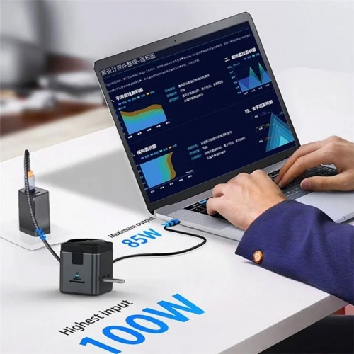БЗУ + HUB WIWU Wi-W025 Cub 9in1 USB-C Grey