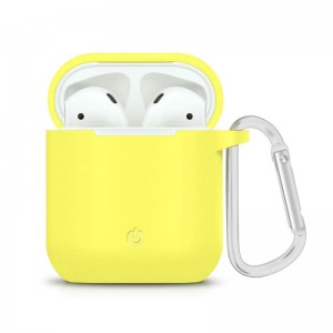 Силиконовый футляр с карабином для наушников AirPods