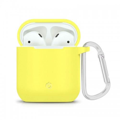 Силіконовий футляр з карабіном для навушників AirPods