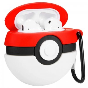 Силиконовый футляр Pokemon series для наушников AirPods + карабин