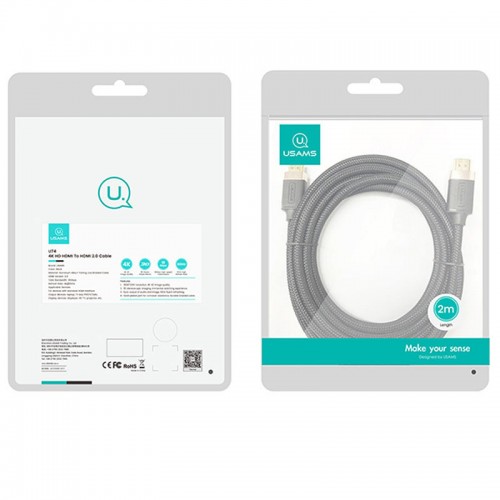 Дата кабель Usams US-SJ531 U74 4K HD DP To DP Cable (2m)