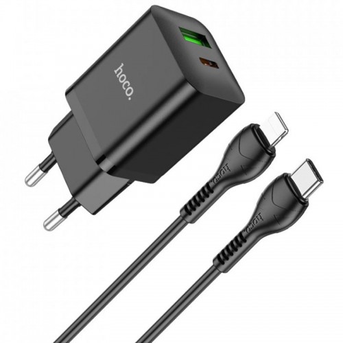МЗП Hoco N28 Founder PD20W+QC3.0 + Type-C to Lightning