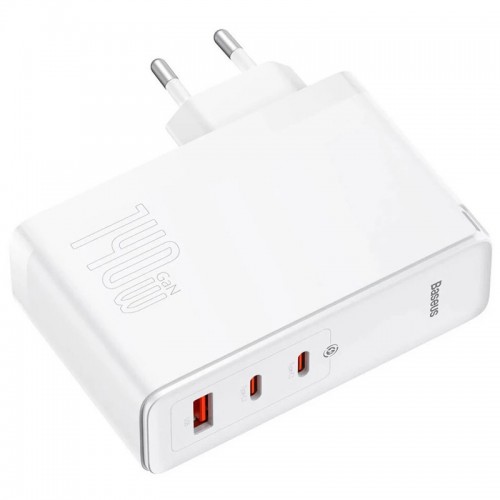 МЗП Baseus GaN5 Pro 2Type-C+USB 140W EU (with Type-C to Type-C 140W (1m)) (CCGP100201)