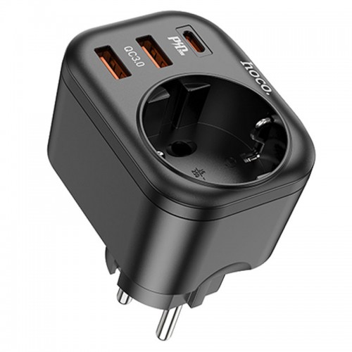 СЗУ Hoco NS3 Multifunctional PD20W (2USB/1Type-C/1xSocket)