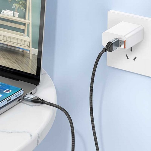 Дата кабель Hoco U128 Viking 2in1 USB/Type-C to Type-C (1m)