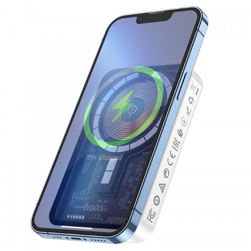 Power Bank Hoco Q10 Transparent PD20W 5000 mAh White