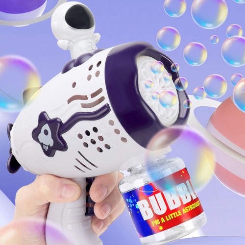 Пістолет з мильними бульбашками Astronaut Bubble Gun Music+50ml bottle (4хАА не входят в комплект)